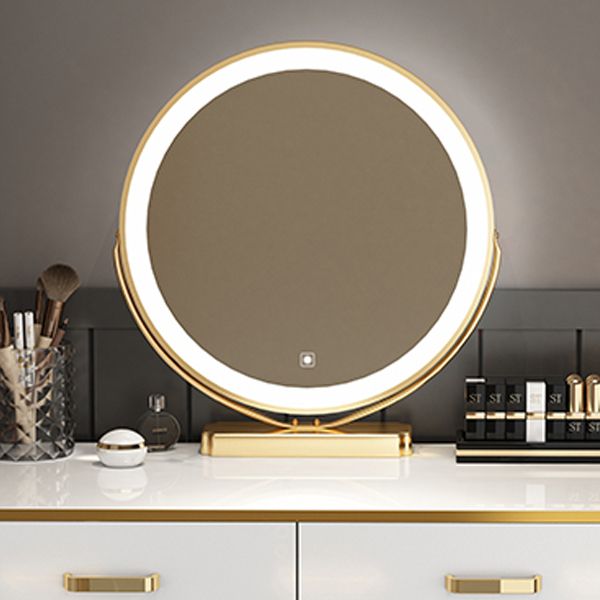 Modern Dressing Table Bedroom Stone Lighted Mirror Make-up Vanity Clearhalo 'Bedroom Furniture' 'furn' 'furn_makeup_vanities' 'Furniture' 'Makeup Vanities' 'makeup_vanities' 1200x1200_5622025d-6e83-4b5b-b5ee-0cb1ee44086e