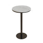 Industrial Metal Bar Table Faux Marble Round Top Indoor Bistro Table - 23"x41" Clearhalo 'Bar Furniture' 'Bar Tables' 'bar_tables' 'furn' 'furn_bar_tables' 'Furniture' 'furniture_bar_tables' 'Kitchen & Dining Furniture' 'kitchen&dining_furn' 'kitchen' 1200x1200_5622214b-e3c7-447a-bb33-ba178b7ce375