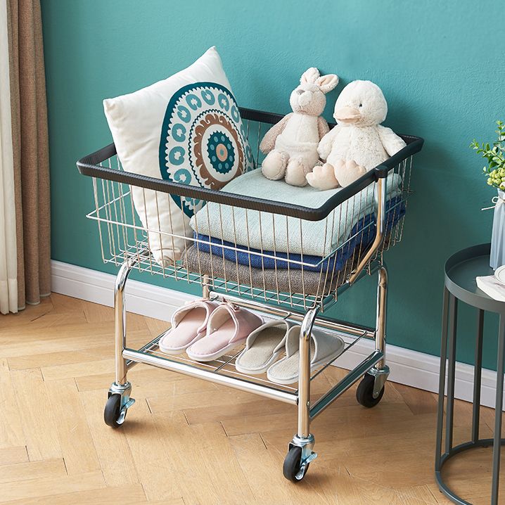 Kleiderschrank im zeitgenössischen Stil offener Kleiderschrank mit Rädern für Zuhause