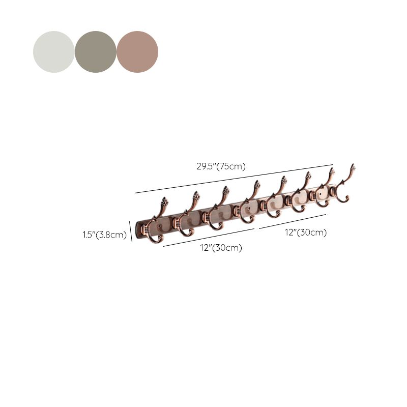 Pastilla de pelaje de pared enmarcada con metal de colgilla moderna con ganchos