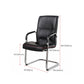 Modern Style Office Chair Black Leather No Wheels Fixed Arm Chair Clearhalo 'furn' 'furn_office_chair' 'Furniture' 'Office Chairs' 'Office Furniture' 'office_chair' 1200x1200_56237379-9a89-4d19-9560-99a9947ddcc8