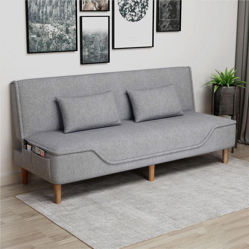 Contemporary Living Room Tight Back Sleeper Armless Linen Seating Clearhalo 'furn' 'furn_sofas' 'Furniture' 'Living Room Furniture' 'Sofa' 'sofas' 1200x1200_5624b2aa-0dfd-4e94-8674-102c8355dc23