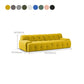 Scandinavian Style Solid Color Sofa 41.33" Wide Tufted Back Sofa