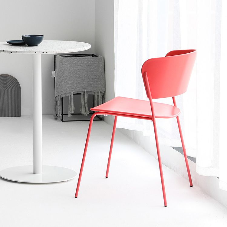 Indoor Dining Side Chairs Stackable Dining Armless Chairs with Metal Legs Clearhalo ' kitchen&dining_furn' 'Dining Chairs' 'Dining Tables & Seating' 'dining_chair' 'furn' 'furn_dining_chair' 'Furniture' 'furniture_dining_chair' 'Kitchen & Dining Furniture' 'kitchen' 1200x1200_562947c2-0599-43cd-8728-ef757b40df63