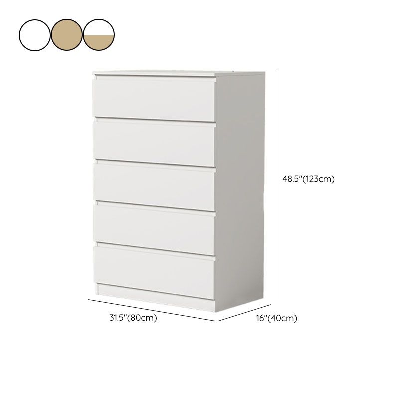 Modernism Horizontal Double Dresser Wood Storage Bachelor Chest for Home