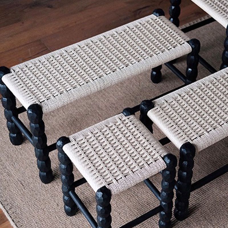 Tropical Seating Bench Solid Wood 12 Inch Width Rectangle Seating Bench Clearhalo 'Benches' 'Chairs & Seating' 'furn' 'furn_benches' 'Furniture' 'Living Room Furniture' 1200x1200_562b8eb6-8320-4a2c-a435-74e85f1f050c