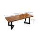 Solid Wood Industrial Writing Desk Rectangular Office Desk with Iron Legs Clearhalo 'furn' 'furn_office_desk' 'Furniture' 'Office Desks' 'Office Furniture' 'office_desk' 1200x1200_562e7bec-aec7-468e-b575-8ca44807b829