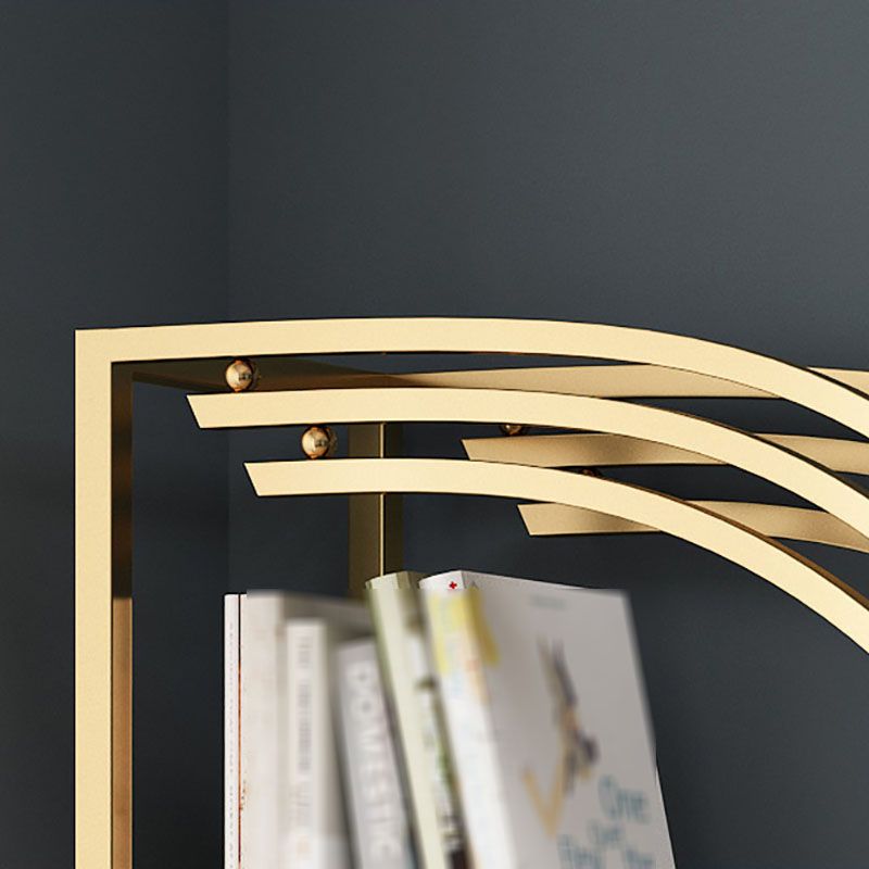 12"W Bookshelf Open Back Glam Style Bookcase for Study Room Home Office Clearhalo 'Bookcases' 'furn' 'furn_bookcases' 'Furniture' 'furniture_bookcases' 'kitchen' 'kitchen_bookcases' 'Living Room Furniture' 'Office Furniture' 1200x1200_562f6bef-ddaf-4147-a9f0-5c4cdf5fc55e