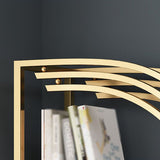 12"W Bookshelf Open Back Glam Style Bookcase for Study Room Home Office Clearhalo 'Bookcases' 'furn' 'furn_bookcases' 'Furniture' 'furniture_bookcases' 'kitchen' 'kitchen_bookcases' 'Living Room Furniture' 'Office Furniture' 1200x1200_562f6bef-ddaf-4147-a9f0-5c4cdf5fc55e