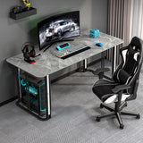 Industriële kantoorbureau antieke afwerking Computerbureau met metalen benen