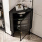 Living Room Metal Buffet Stand 39.5 "H moderno mobile vetro Server buffet