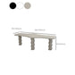 Contemporary Wood Office Desk Irregular Shape Task Desk with 3 Legs in White/Black/Grey Clearhalo 'furn' 'furn_office_desk' 'Furniture' 'Office Desks' 'Office Furniture' 'office_desk' 1200x1200_5633078c-306f-4c5b-8d60-e8c904dbbe59