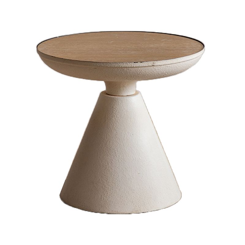 French Country Round Wood Top Coffee Table Iron Pedestal Cocktail Table Clearhalo 'Coffee & Accent Tables' 'Coffee Tables' 'coffee_tables' 'furn' 'furn_coffee_tables' 'Furniture' 'Living Room Furniture' 1200x1200_56342fa5-e3c7-4dbe-9e8a-5b33276c5876