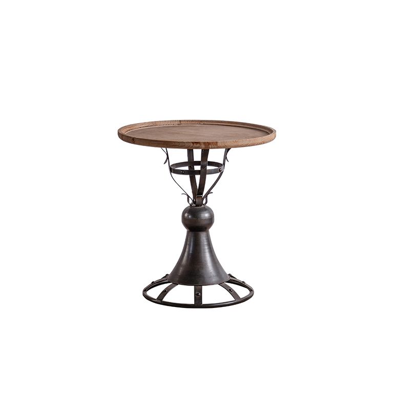 Tavolino in legno rotondo in legno rotondo francese tavolino.