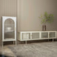 19.7" H Industrial 4-Door TV Stand Iron & Glass TV Stand Console Clearhalo 'furn' 'furn_tv_stands_entertainment_centers' 'Furniture' 'Living Room Furniture' 'TV Stands & Entertainment Centers' 'TV Stands & Media Storage Furniture' 'tv_stands_entertainment_centers' 1200x1200_5635cdca-ac00-4799-82c7-fef8fcf68ea6