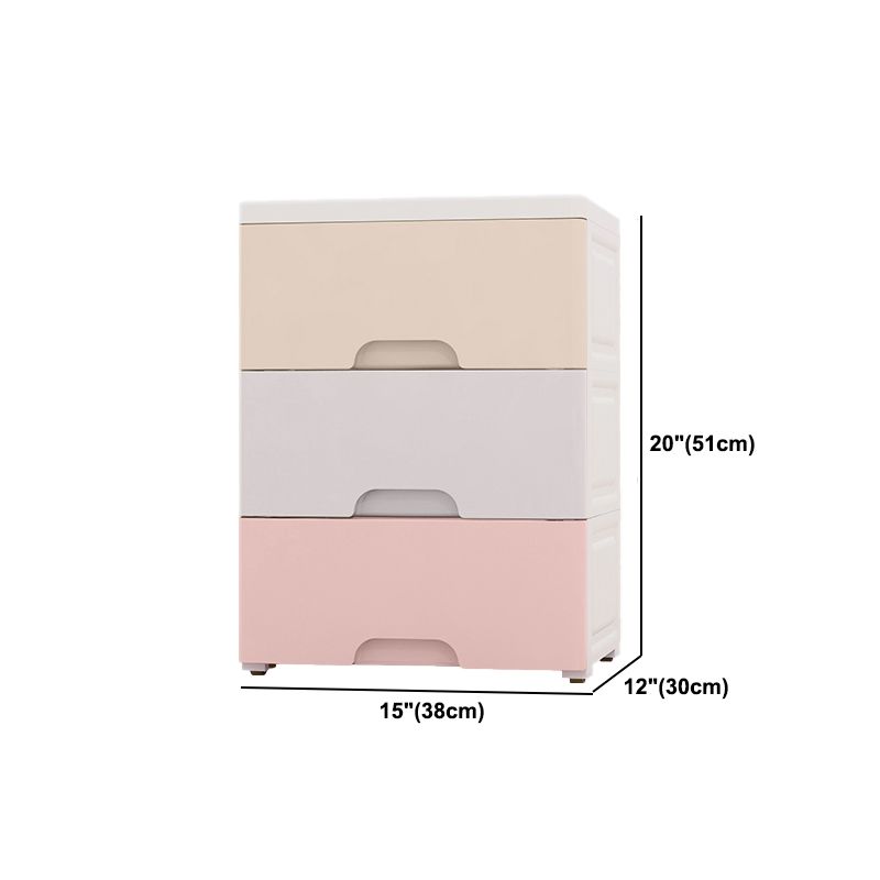 Hedendaagse plastic opbergkast met lade niet-hangende paure