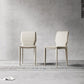 Contemporary Metal Dining Chair Leather Armless Dining Room Chair for Home Use