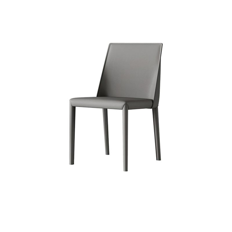 Scandinavian Style Leather Dining Chairs Armless Dining Chairs for Home Use (Set of 2) Clearhalo ' kitchen&dining_furn' 'Dining Chairs' 'Dining Tables & Seating' 'dining_chair' 'furn' 'furn_dining_chair' 'Furniture' 'furniture_dining_chair' 'Kitchen & Dining Furniture' 'kitchen' 1200x1200_563ad317-c5f5-4b91-ad2e-18e21a9da4f0