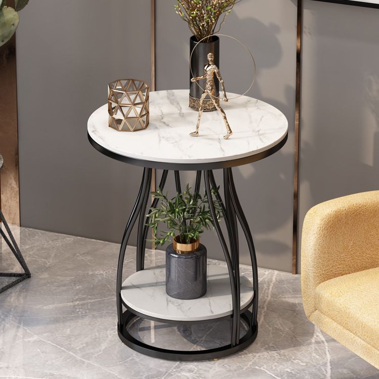 Mesa de metal acento mesa de noche mesa de noche inferior para dormitorio