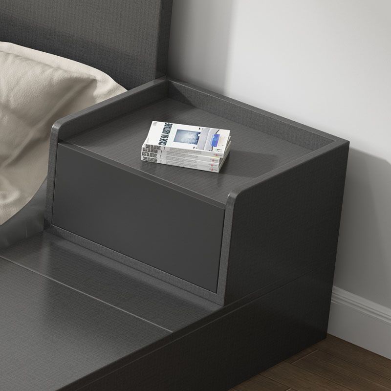 16 "W Nachttisch hölzisch geschlossener Aufbewahrungstisch für Schlafzimmer