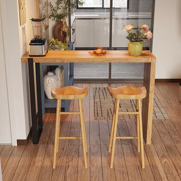 1/2/3 Pieces Modern Rectangular Pub Table Set Wooden Counter Table with Backless Stools Clearhalo 'Bar Furniture' 'furn' 'furn_home_bar_bar_sets' 'Furniture' 'Home Bars & Bar Sets' 'home_bar_bar_sets' 'Kitchen & Dining Furniture' 1200x1200_563e5173-1344-4ef7-96ab-301984a2e8e3