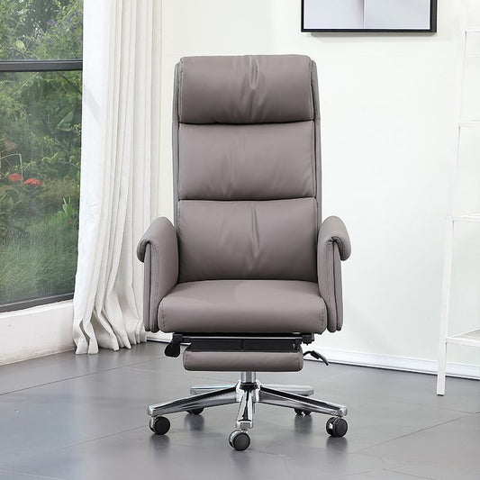 Contemporary Adjustable Faux Leather Chair Executive High Back Swivel Chair Clearhalo 'furn' 'furn_office_chair' 'Furniture' 'Office Chairs' 'Office Furniture' 'office_chair' 1200x1200_563ea079-b501-4b8d-901e-e0c18570c537