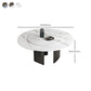 Modern 1/4/7/9 Pieces Furniture Round Stone Dining Set for Kitchen