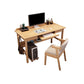 Modern Style Wooden Office Desk 1 Shelf Writing Desk for Bedroom Clearhalo 'furn' 'furn_office_desk' 'Furniture' 'Office Desks' 'Office Furniture' 'office_desk' 1200x1200_564050a1-b518-40f9-9778-bcd78a91bf7b