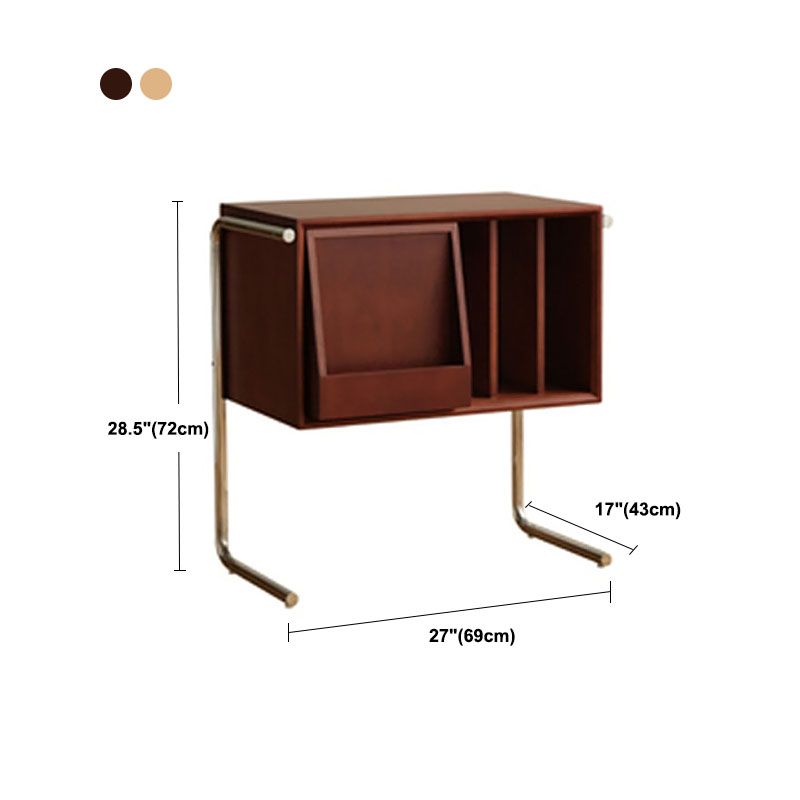 Libreria in stile moderno in legno di pino 28,5 "H chiuso Back Shelf per Home Office