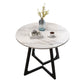 Round Double Pedestal Dining Site Table Contemporary Dinette Table for Home Clearhalo ' dining_table' 'Dining Tables & Seating' 'Dining Tables' 'furn' 'furn_dining_table' 'Furniture' 'furniture_dining_table' 'Kitchen & Dining Furniture' 'kitchen&dining_furn' 'kitchen' 'kitchen_dining_table' 1200x1200_56411a46-a9e7-4419-ad69-625c260e73db