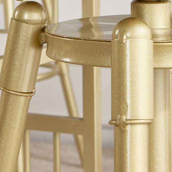 White Stone Top Bar Table Glam Metal Frame Pub Table for Small Places Clearhalo 'Bar Furniture' 'Bar Tables' 'bar_tables' 'furn' 'furn_bar_tables' 'Furniture' 'Kitchen & Dining Furniture' 1200x1200_56411cf8-8ef1-4dd0-89d7-ce28eccd15b3