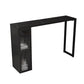 Modern Style Bistro Bar Table Sintered Stone Bar Table with Storage Clearhalo 'Bar Furniture' 'Bar Tables' 'bar_tables' 'furn' 'furn_bar_tables' 'Furniture' 'Kitchen & Dining Furniture' 1200x1200_5641311e-0639-4e56-a6f9-bbf9a63ada9e