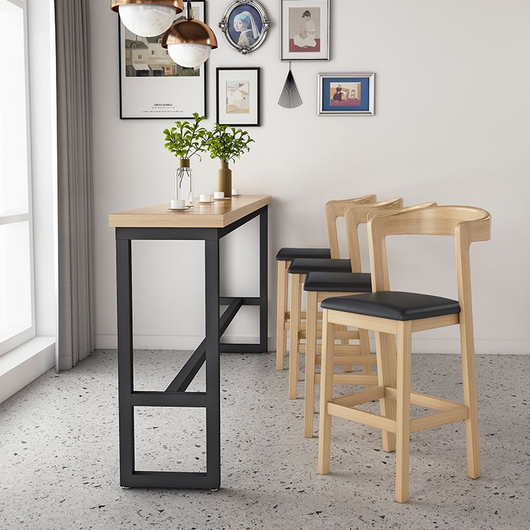 Table de pub rectangulaire moderne 1/2/5/9 pièces, ensemble de comptoir en bois pour salle à manger