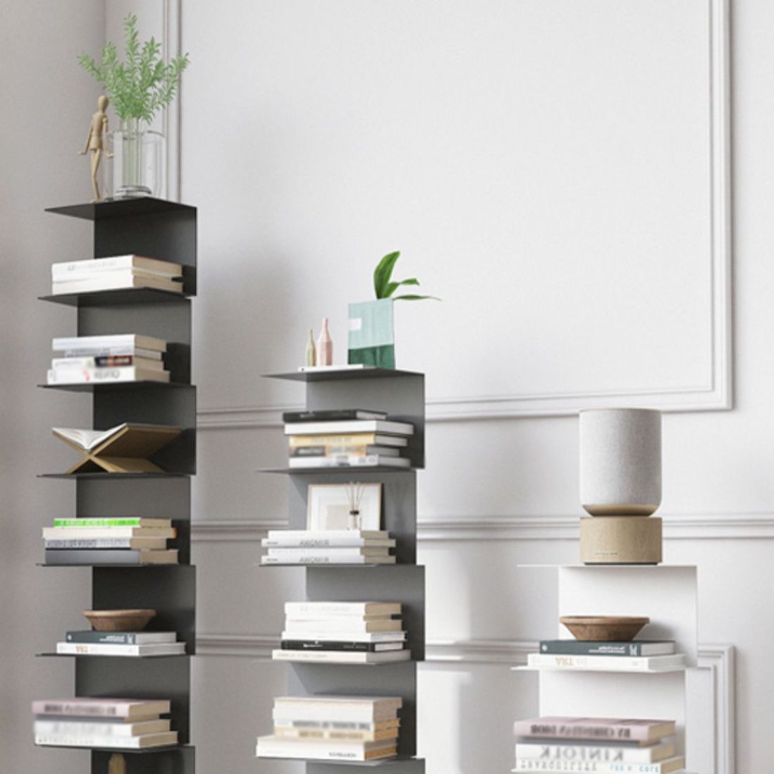 Closed Back Bookcase Contemporary Style Invisible Bookshelf for Study Room and Office Clearhalo 'Bookcases' 'furn' 'furn_bookcases' 'Furniture' 'furniture_bookcases' 'Office Furniture' 1200x1200_564254d9-32f3-49e8-9576-804cc1fe23df