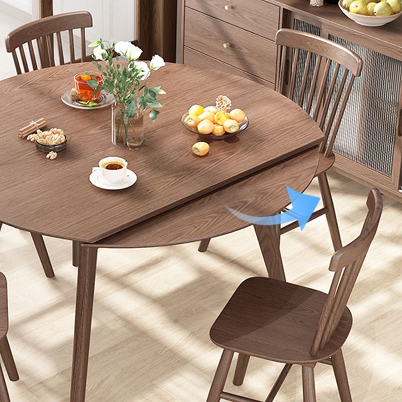 Solid Wood Dining Table Modern Brown 4 Legs Dining Table for Home Use Clearhalo 'Dining Tables & Seating' 'Dining Tables' 'dining_table' 'Furniture' 'furniture_dining_table' 'Kitchen & Dining Furniture' 'kitchen' 'kitchen_dining_table' 1200x1200_5643b890-77f6-418a-b4aa-24c1669de26d