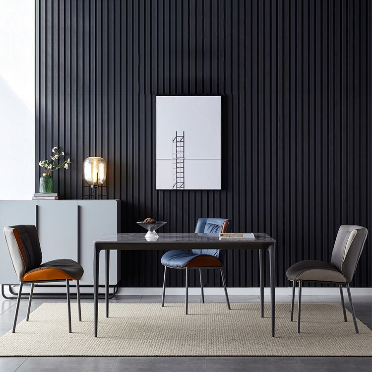 Home Scandinavian Side Chair Upholstered Wingback Metal Dining Room Chair Clearhalo ' kitchen&dining_furn' 'Dining Chairs' 'Dining Tables & Seating' 'dining_chair' 'furn' 'furn_dining_chair' 'Furniture' 'furniture_dining_chair' 'Kitchen & Dining Furniture' 'kitchen' 1200x1200_56451219-0dc2-4453-a739-9f4b4fd1c8b2
