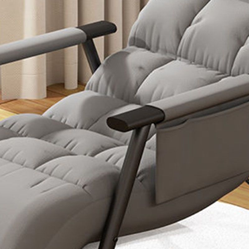 Contemporary Rocker Chair Metal Frame Spindle Rocker Chair with Cushions Clearhalo 'Chairs & Seating' 'furn' 'furn_rocking_chairs' 'Furniture' 'Living Room Furniture' 'Rocking Chairs' 'rocking_chairs' 1200x1200_56455ab7-1f7b-4d18-9695-07a72a31220a