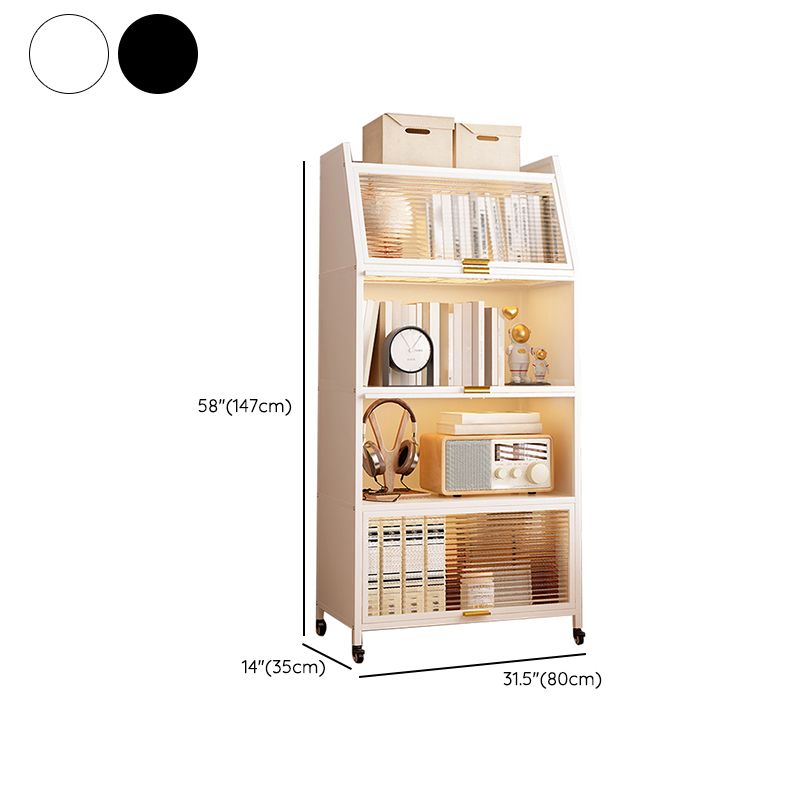 Metal Closed Back Standard Bookshelf Shelves Included Bookcase Clearhalo 'Bookcases' 'furn' 'furn_bookcases' 'Furniture' 'Office Furniture' 1200x1200_5647835c-803c-4cf0-92b4-3d47938f5fdd