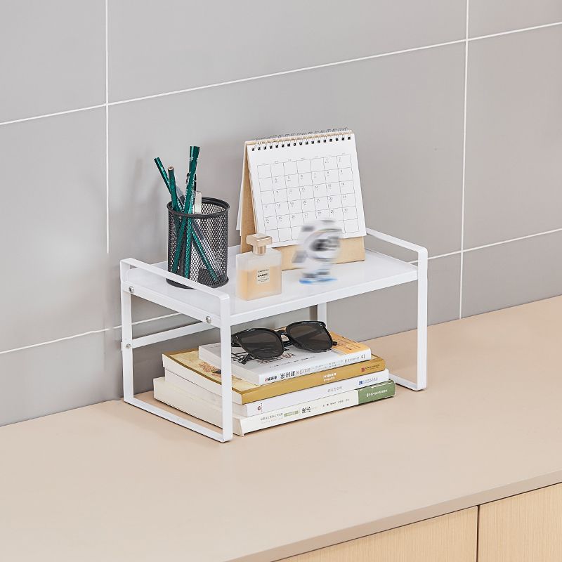 Estantería moderna de metal, estantería geométrica para cualquier habitación, 8.5 "W