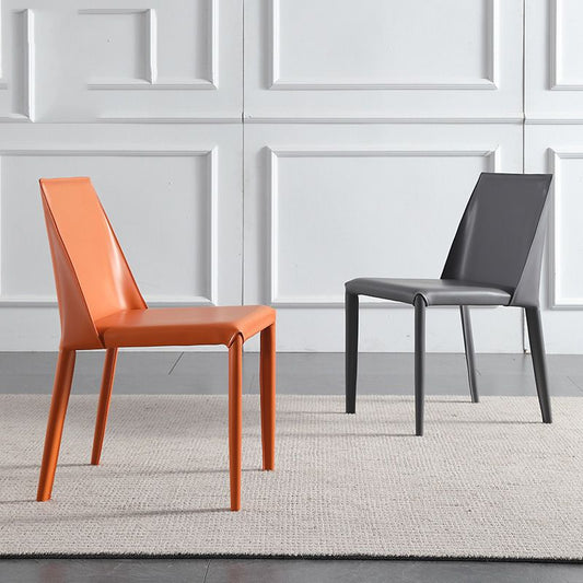 Contemporary Indoor Kitchen Chair Faux Leather Dining Side Chair Clearhalo 'Dining Chairs' 'Dining Tables & Seating' 'dining_chair' 'furn' 'furn_dining_chair' 'Furniture' 'Kitchen & Dining Furniture' 1200x1200_56487d0f-6d9d-4a18-b8fc-6e24da8bde77