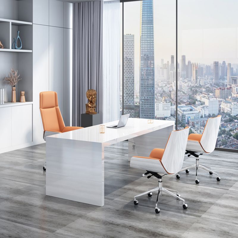 Middle/High Back Office Chair With Sponge Leather Seat with Adjustable Height Office Chair Clearhalo 'furn' 'furn_office_chair' 'Furniture' 'Office Chairs' 'Office Furniture' 'office_chair' 1200x1200_5648df61-36ab-4f51-92a2-a1109036b89c