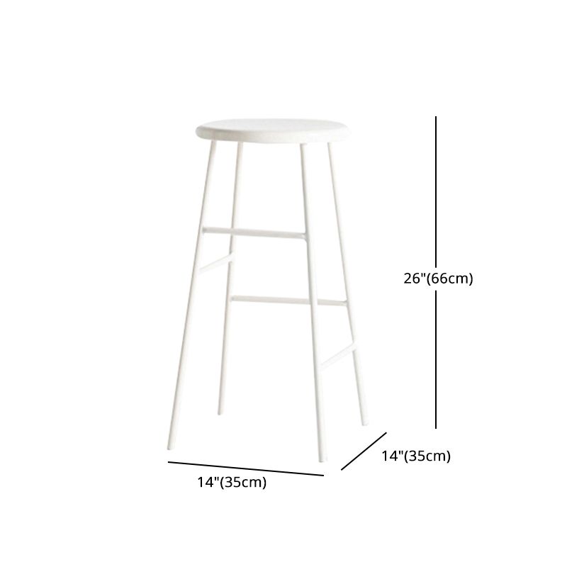 Industrial Iron Backless Barstool Simple Indoor Tall Stool with Square Seat 1 Piece Clearhalo 'Bar Furniture' 'Bar Stools' 'bar_stools' 'furn' 'furn_bar_stools' 'Furniture' 'furniture_bar_stools' 'Kitchen & Dining Furniture' 1200x1200_564d9406-41be-4522-b728-935be592f82e