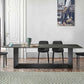 Metal Contemporary Rectangular Dining Table Sintered Stone Table with Trestle Clearhalo ' dining_table' 'Dining Tables & Seating' 'Dining Tables' 'furn' 'furn_dining_table' 'Furniture' 'furniture_dining_table' 'Kitchen & Dining Furniture' 'kitchen&dining_furn' 'kitchen' 'kitchen_dining_table' 1200x1200_564dac19-323e-4c16-b9aa-ce4ed87f2427