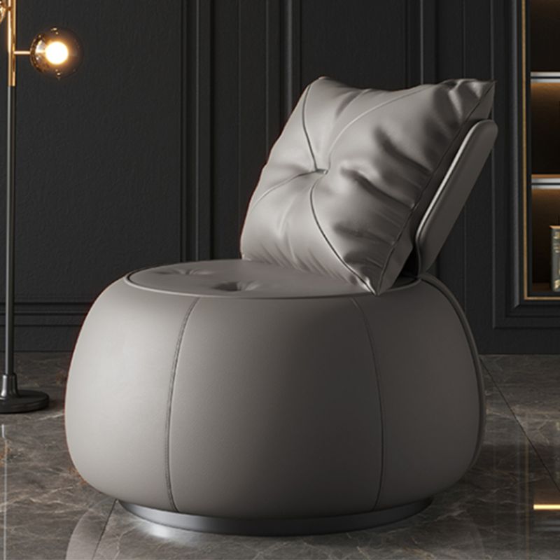 Faux Leather Chair 29.9" L x29.9 W x29.9" H Armless Chair for Living Room Clearhalo 'Accent Chairs' 'accent_chairs' 'Chairs & Seating' 'furn' 'furn_accent_chairs' 'Furniture' 'furniture_accent_chairs' 'Living Room Furniture' 1200x1200_564def16-6afc-47e3-8824-97031b192cf9