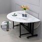 Round Dining Table Mid-Century Style Trestle Base Table for Dining Room Clearhalo ' dining_table' 'Dining Tables & Seating' 'Dining Tables' 'Furniture' 'furniture_dining_table' 'Kitchen & Dining Furniture' 'kitchen&dining_furn' 'kitchen' 'kitchen_dining_table' 1200x1200_564e532c-898b-4063-9a54-11f42175433f