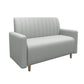 47.27"D x 25.59"W x 33.46"H Glam 2-seat Sewn Pillow Back Sofa for Restaurant Clearhalo 'furn' 'furn_sofas' 'Furniture' 'furniture_sofas' 'kitchen' 'kitchen_sofas' 'Living Room Furniture' 'Sofa' 'sofas' 1200x1200_564ee343-5cff-4725-8c6f-9a7324fc59d0