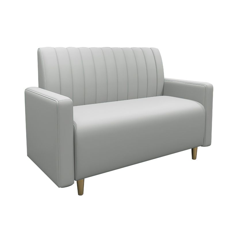 47.27"D x 25.59"W x 33.46"H Glam 2-seat Sewn Pillow Back Sofa for Restaurant Clearhalo 'furn' 'furn_sofas' 'Furniture' 'furniture_sofas' 'kitchen' 'kitchen_sofas' 'Living Room Furniture' 'Sofa' 'sofas' 1200x1200_564ee343-5cff-4725-8c6f-9a7324fc59d0