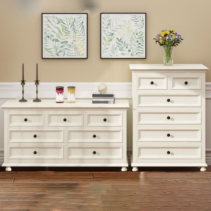 Scandinavian White Wooden Storage Chest Drawers Included for Home Clearhalo 'Bedroom Furniture' 'Dressers & Chests' 'dressers_chests' 'furn' 'furn_dressers_chests' 'Furniture' 1200x1200_564f35cb-84ac-4a2f-bacf-e8c9baa8cd09
