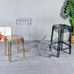 Nordic Plastic Stackable Barstool Simple Indoor Tall Stool with Square Seat Clearhalo 'Bar Furniture' 'Bar Stools' 'bar_stools' 'furn' 'furn_bar_stools' 'furniture_bar_stools' 'Kitchen & Dining Furniture' 'kitchen&dining_furn' 'kitchen' 'kitchen_furn' Furniture' 1200x1200_564fcde6-74fb-49a4-b0bb-7922b01eeec9