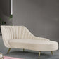 Glam Style Upholstered Cushioned Velvet Rolled Arms Chaise Lounge Clearhalo 'Chairs & Seating' 'Chaise Lounge' 'chaise_lounge' 'furn' 'furn_chaise_lounge' 'Furniture' 'Living Room Furniture' 1200x1200_5650aabb-0f2a-46bb-b89f-e090c31e0515